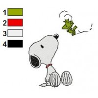 Snoopy Embroidery Design 6